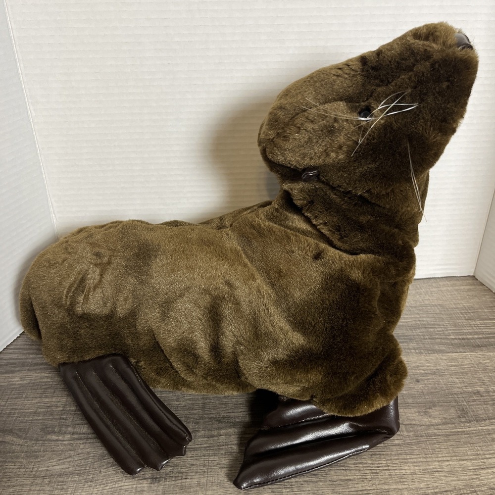 Folkmanis Folktails Sea Lion Hand Puppet Full Body 18" Realistic Furry Folks